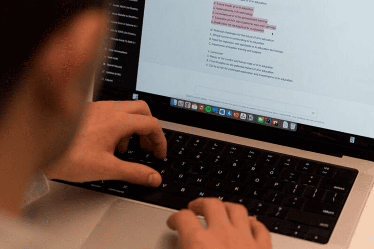 ChatGPT Image of Justin Gluska typing on Laptop