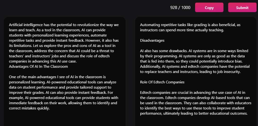 paraphrasing tool to avoid ai detection