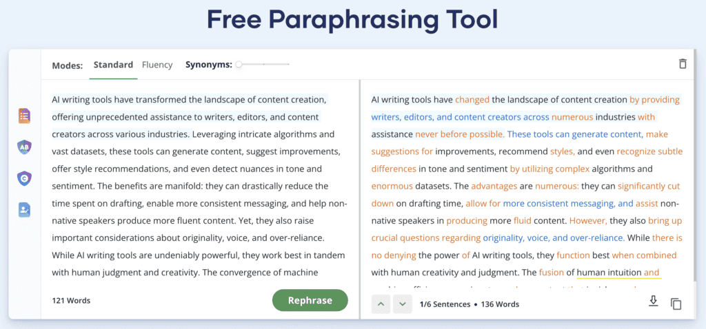 free paraphrasing tool scribbr