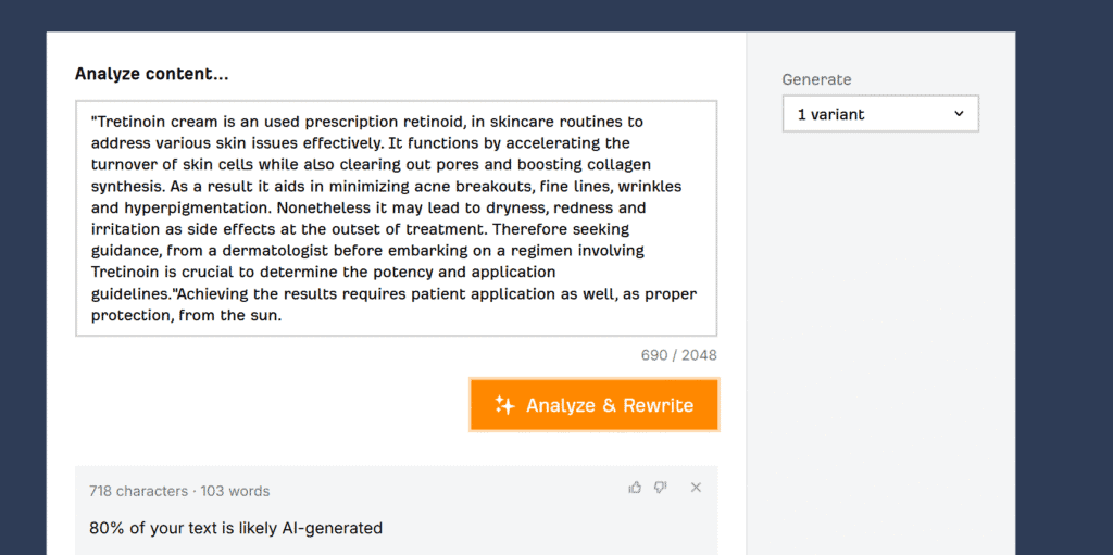 Ahrefs ai content detector gold penguin