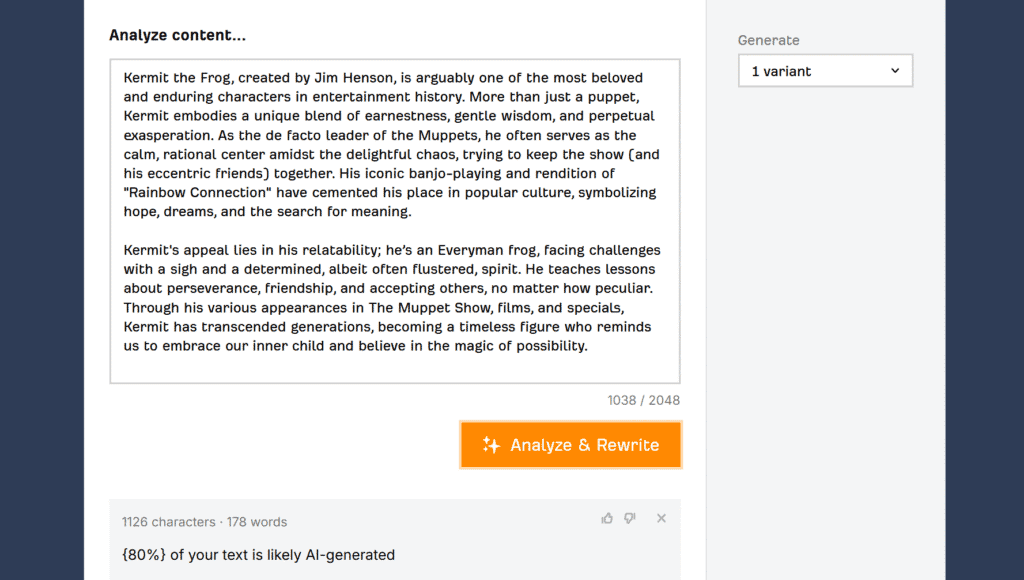 Ahrefs Ai Content Detector